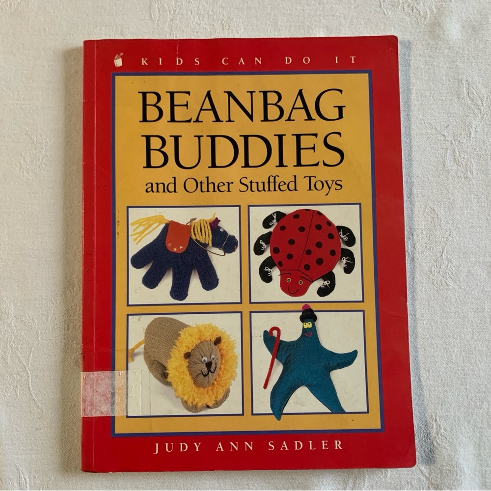 Beanbag Buddies book Stuffed Toys Kids Can Do It Full Size Patterns DIY Vintage